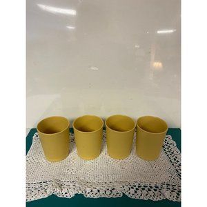 Vintage Tupperware 1980’s Goldenrod  6 oz Tumblers